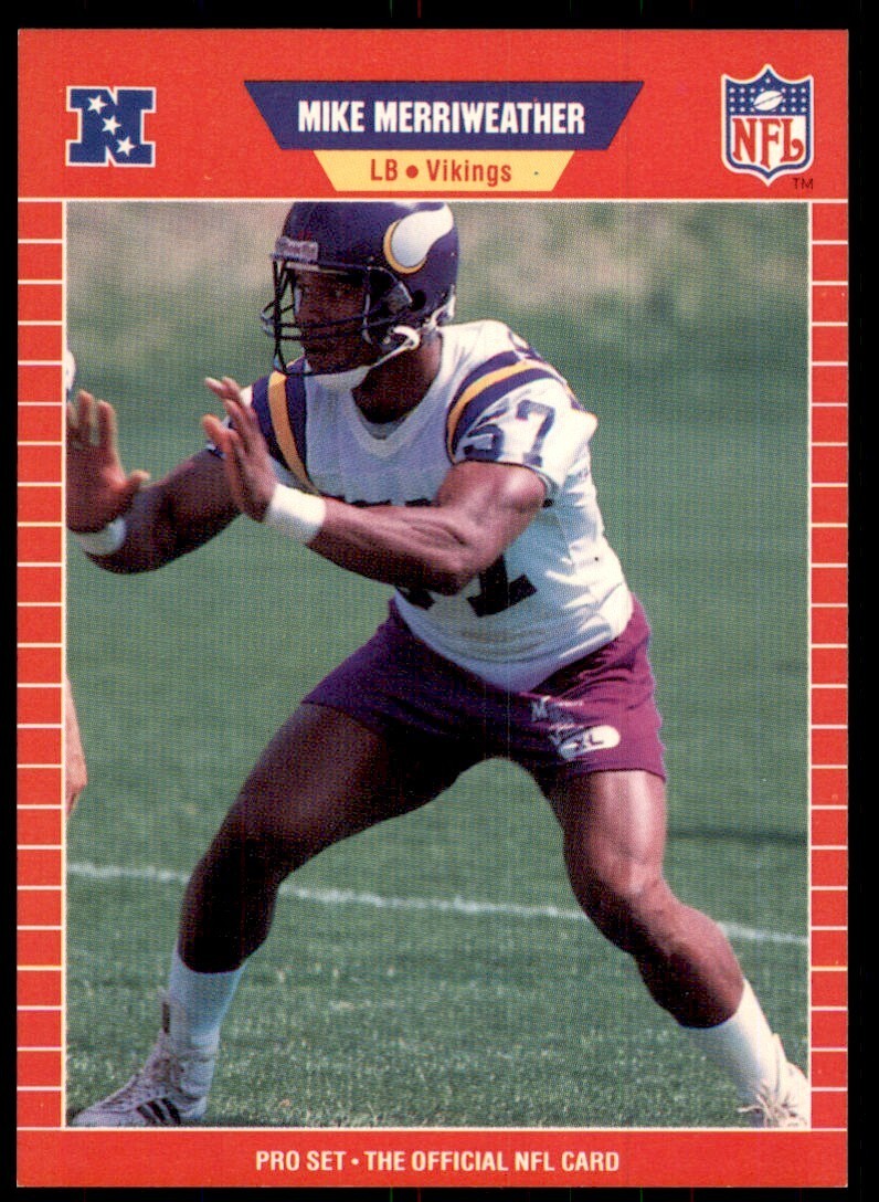 1989 Pro Set. Mike Merriweather Football Cards #467