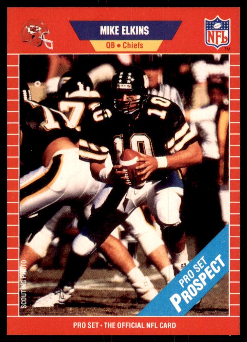 1989 Pro Set. Mike Elkins Football Cards #525