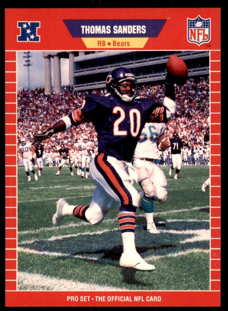 1989 Pro Set. Thomas Sanders Football Cards #446