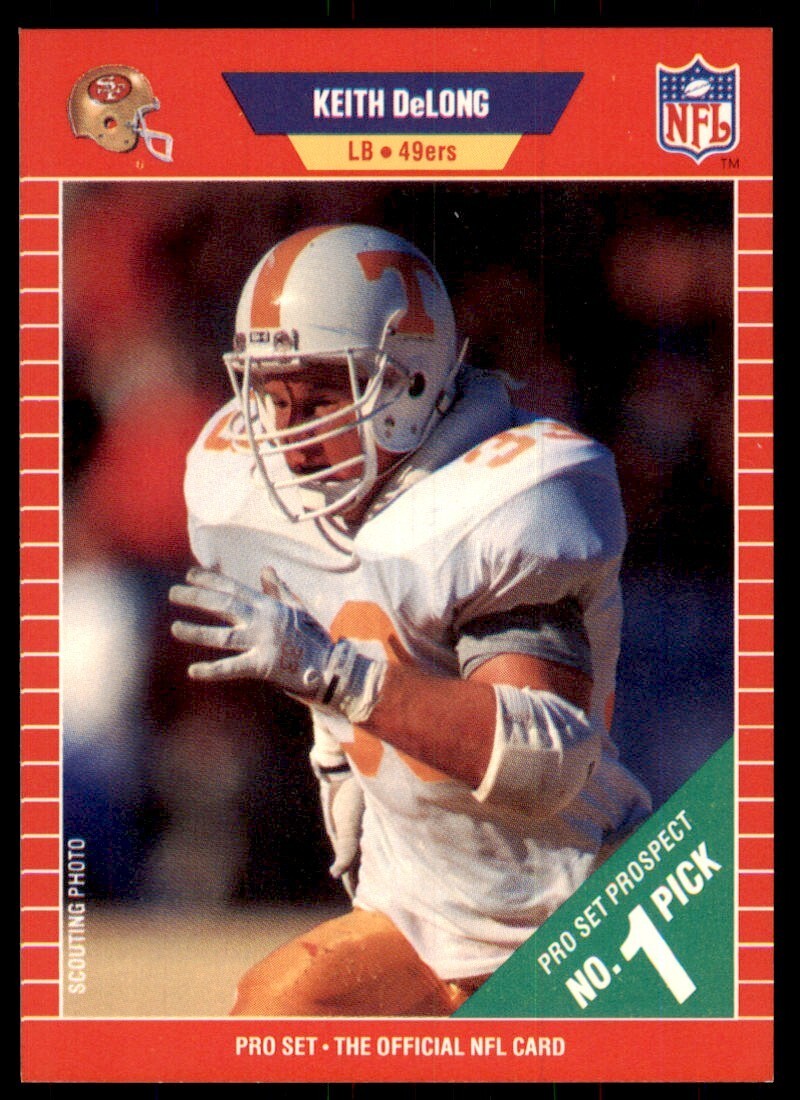1989 Pro Set. Keith DeLong Football Cards #513