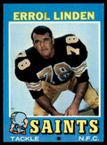 1971 TOPPS ERROL LINDEN NEW ORLEANS SAINTS #117
