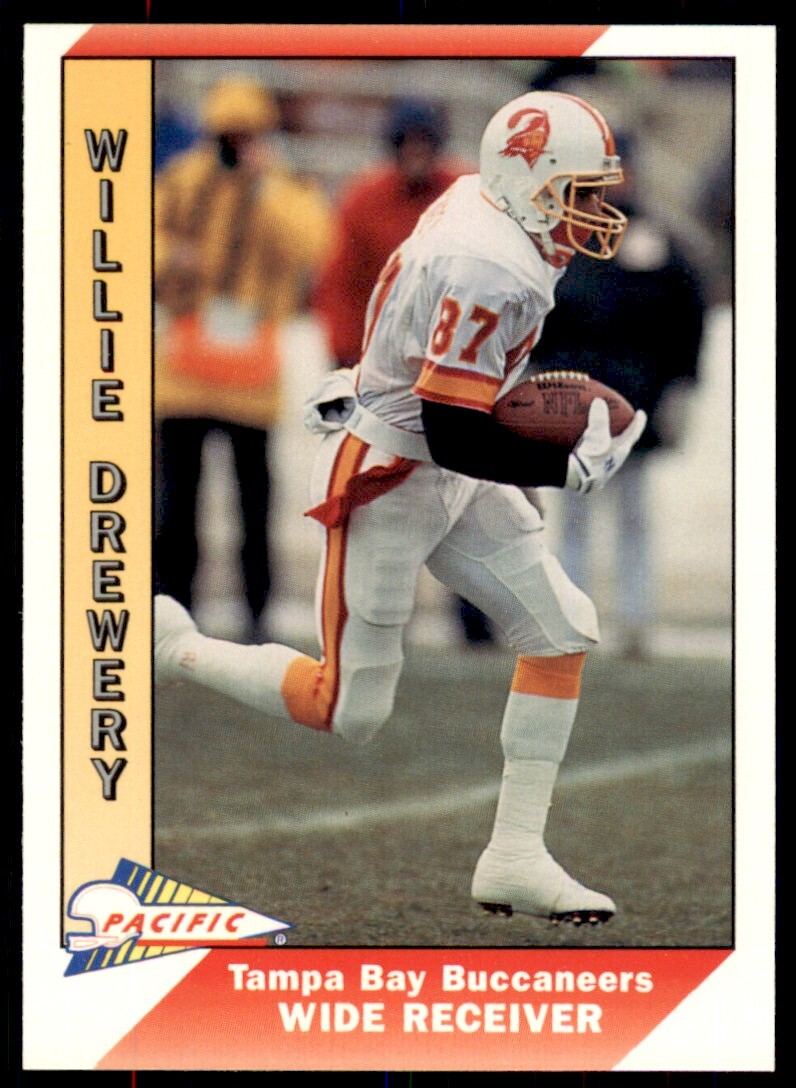 1991 Pacific Willie Drewery . Tampa Bay Buccaneers #501