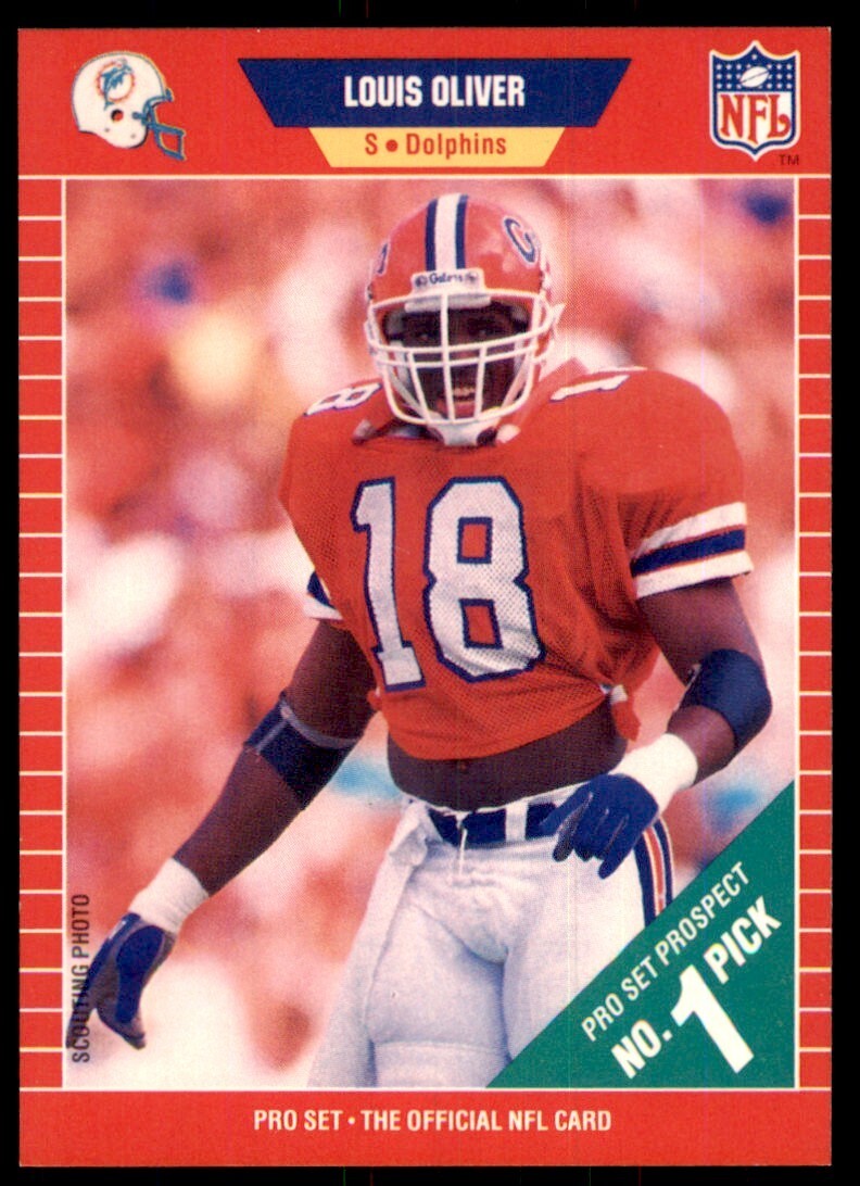 1989 Pro Set. Louis Oliver Football Cards #501