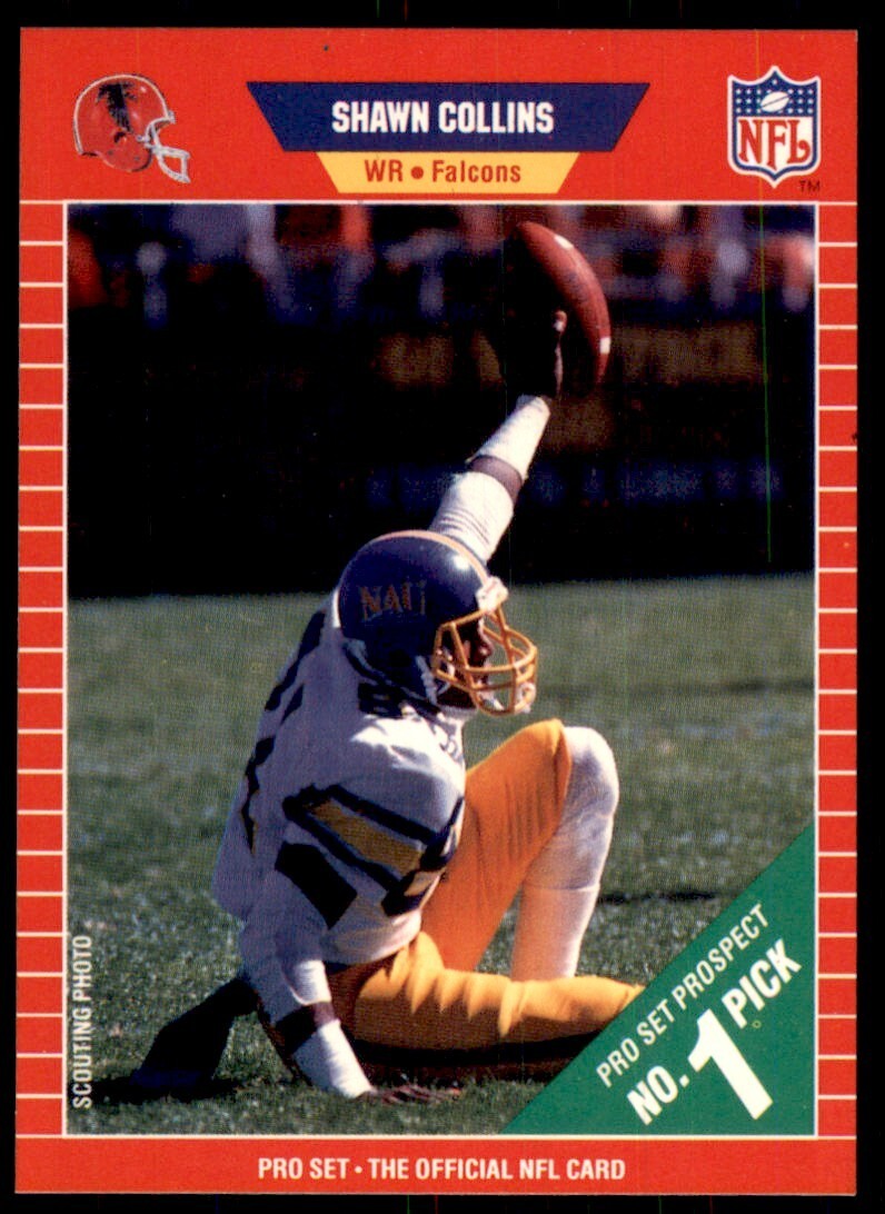 1989 Pro Set. Shawn Collins Football Cards #485
