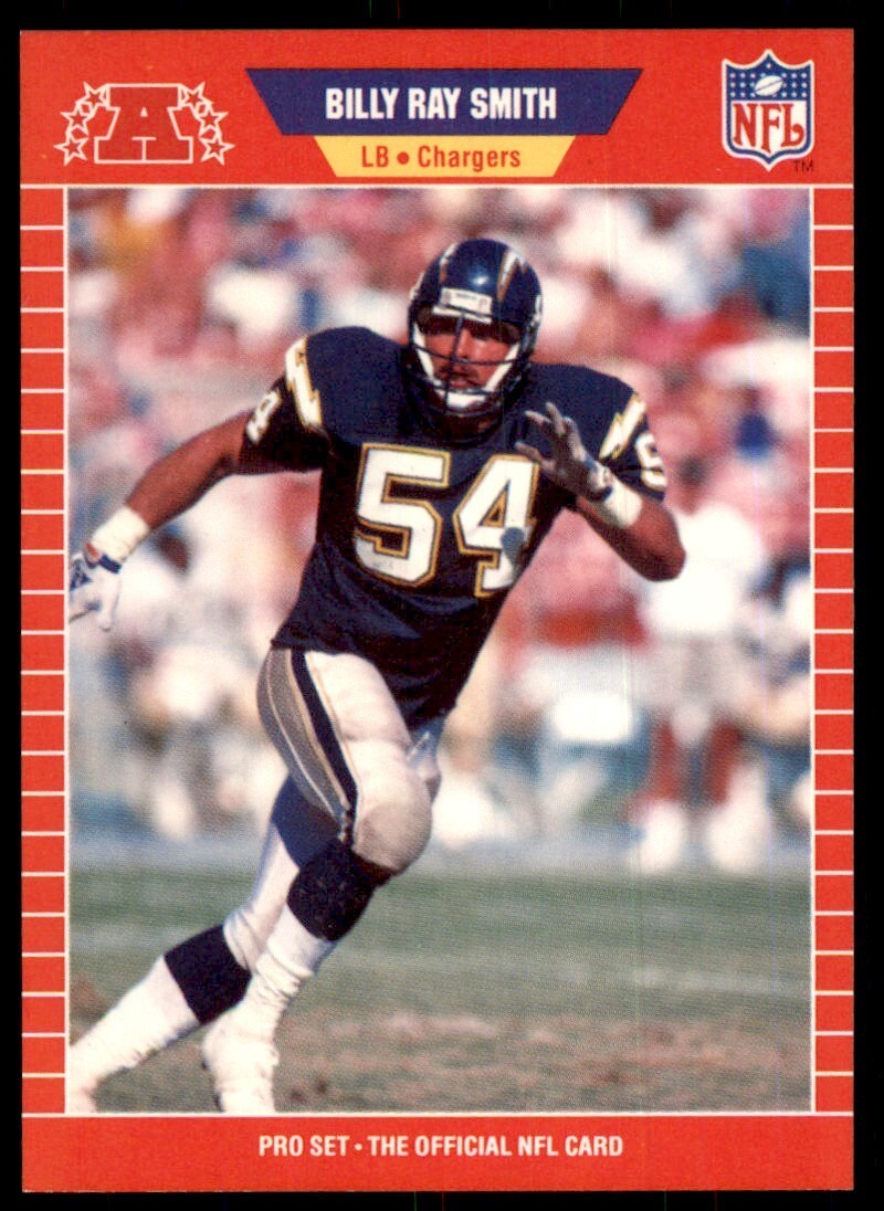 1989 Pro Set. Billy Ray Smith A Football Cards #477