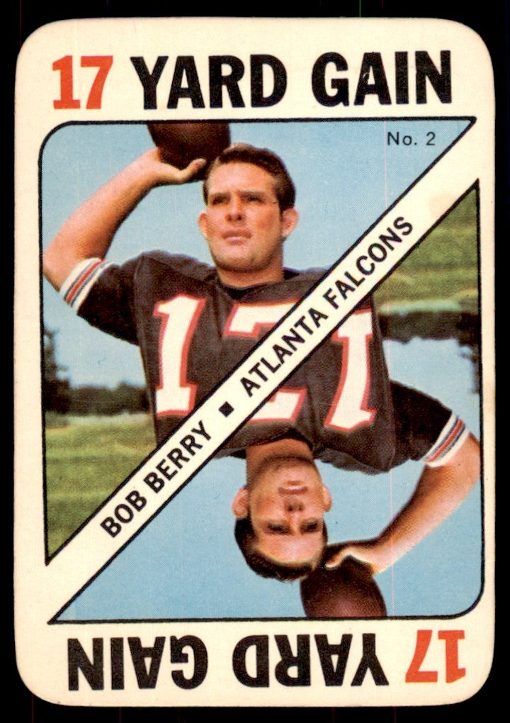 1971 TOPPS GAME. BOB BERRY ATLANTA FALCONS #2