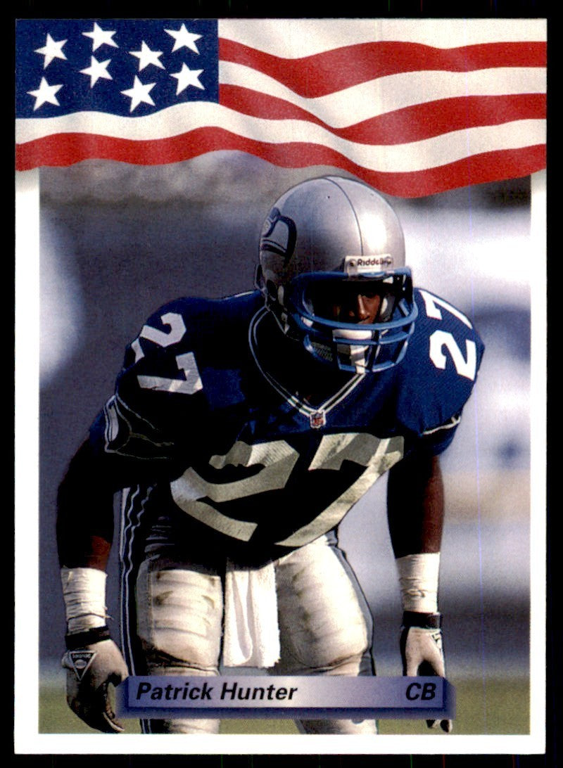 1992 All World Sports Patrick Hunter Football Cards #127