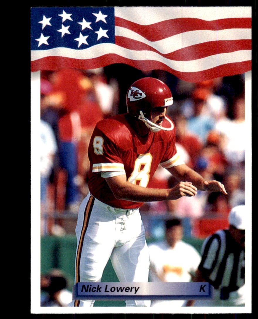 1992 All World Sports Nick Lowery Football Cards #103