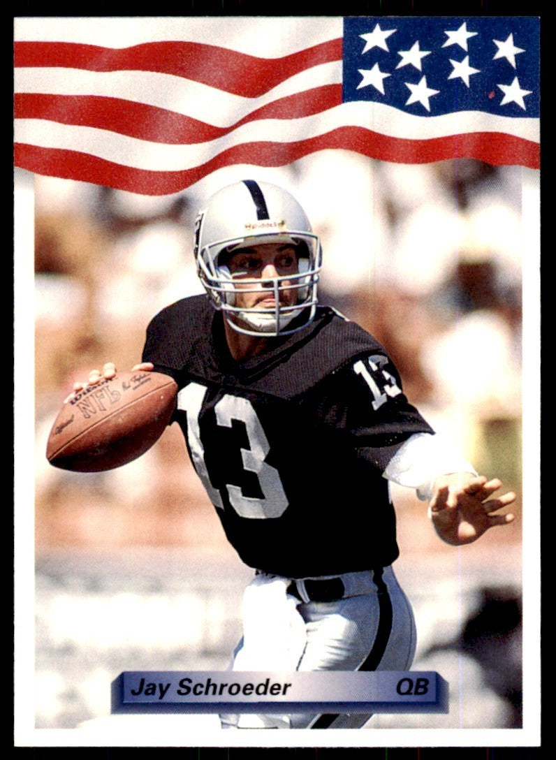 1992 All World Sports Jay Schroeder Football Cards #224