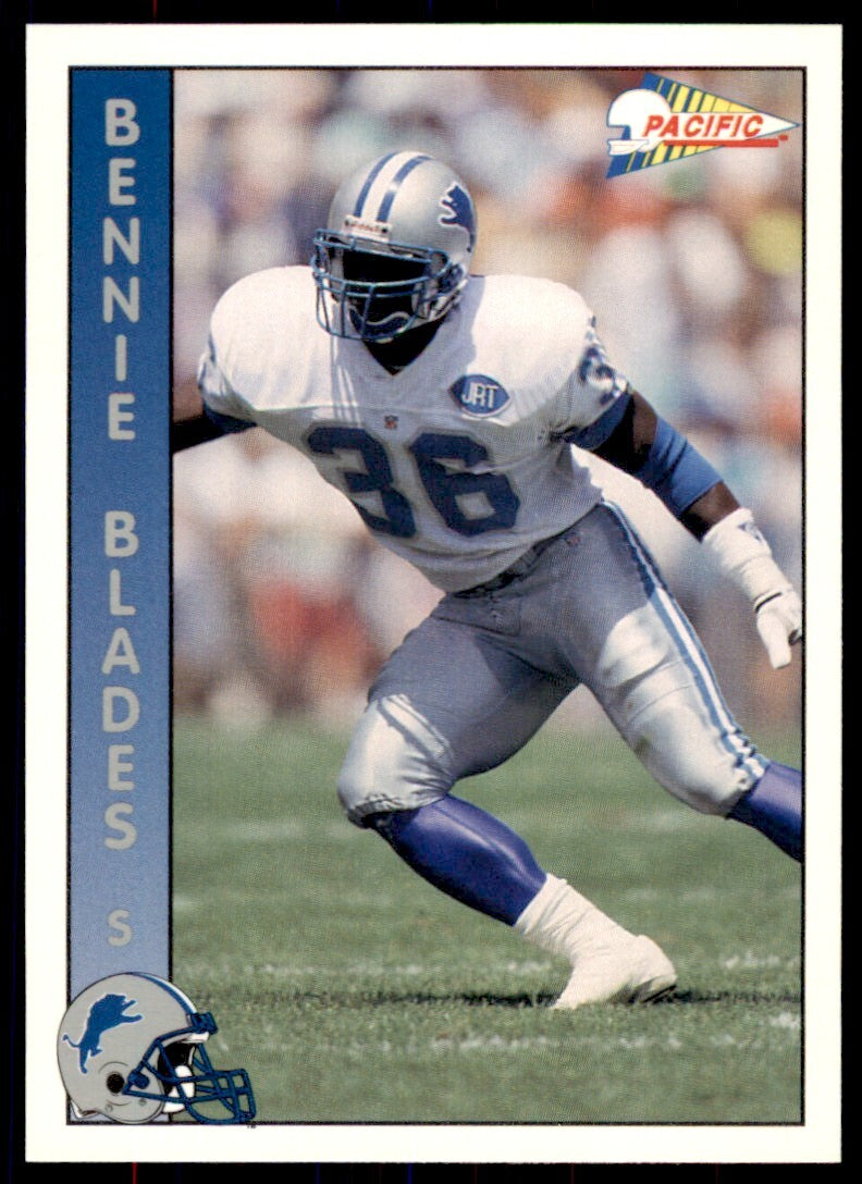 1992 Pacific Bennie Blades Detroit Lions #88