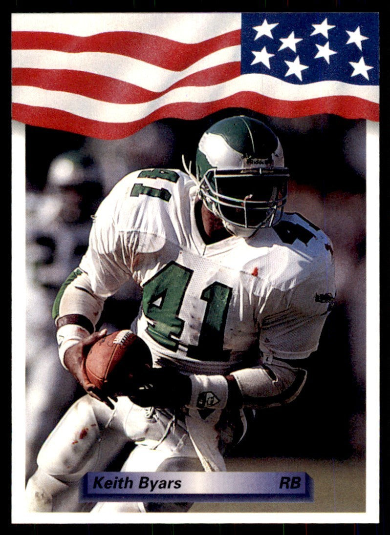 1992 All World Sports Keith Byars Football Cards #64