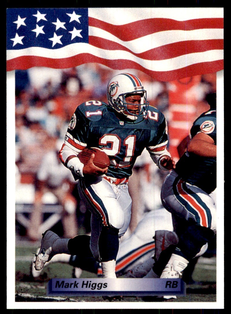 1992 All World Sports Mark Higgs Football Cards #85