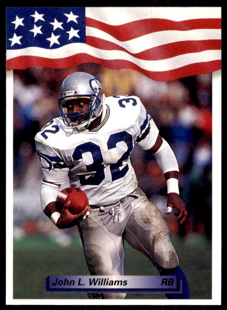 1992 All World Sports John L. Williams Football Cards #81