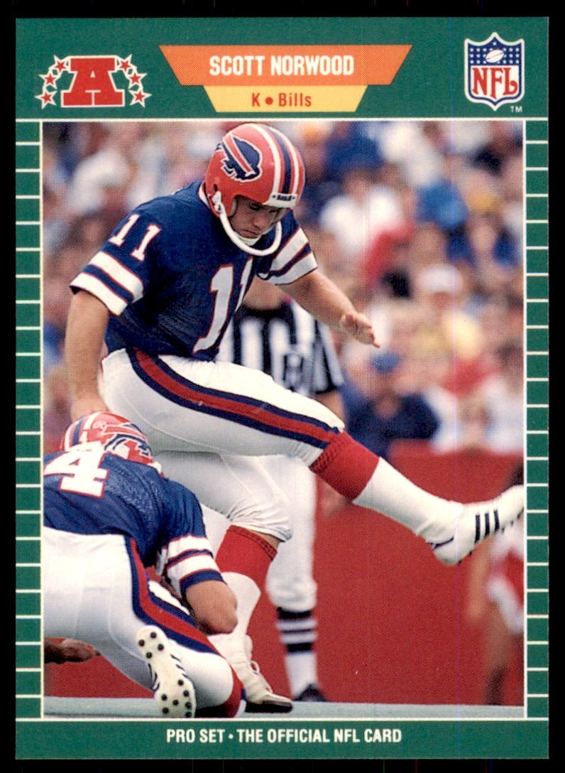 1989 Pro Set Scott Norwood Football Cards #25