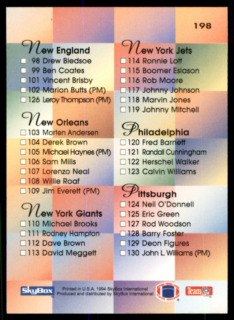 1994 Skybox Checklist #198
