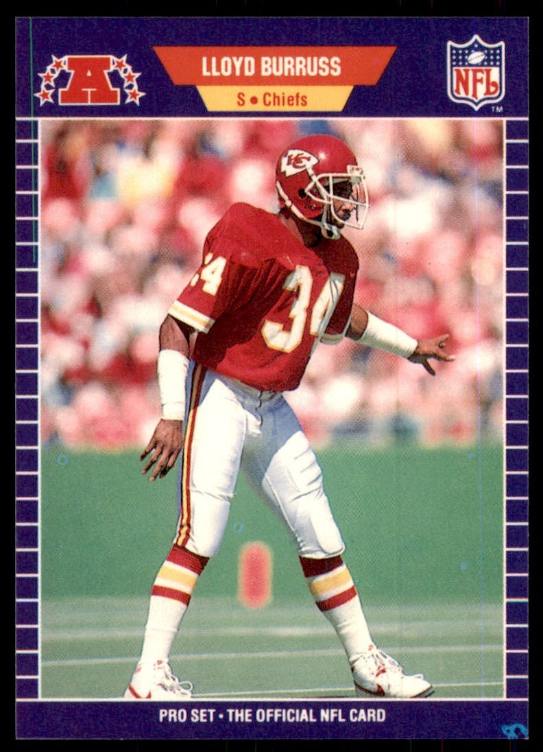 1989 Pro Set Lloyd Burruss Football Cards #167