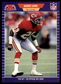 1989 Pro Set Albert Lewis Football Cards #173