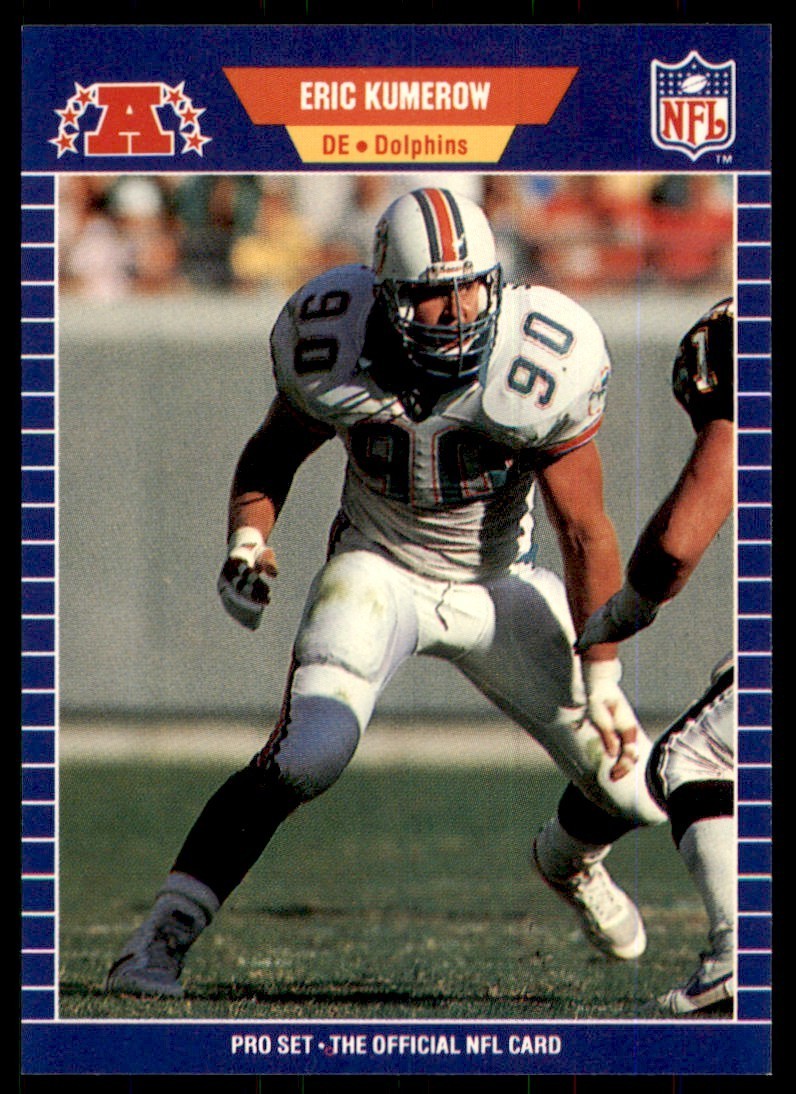 1989 Pro Set Eric Kumerow Football Cards #219