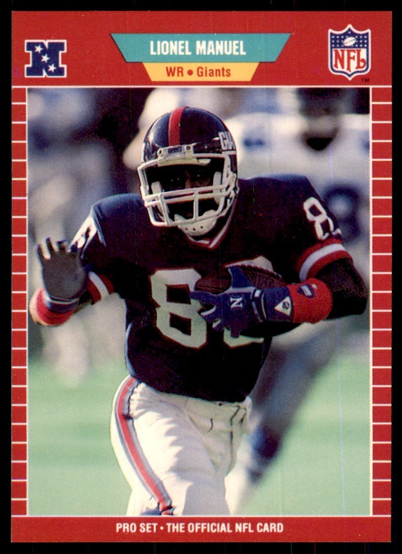 1989 Pro Set Lionel Manuel Football Cards #287