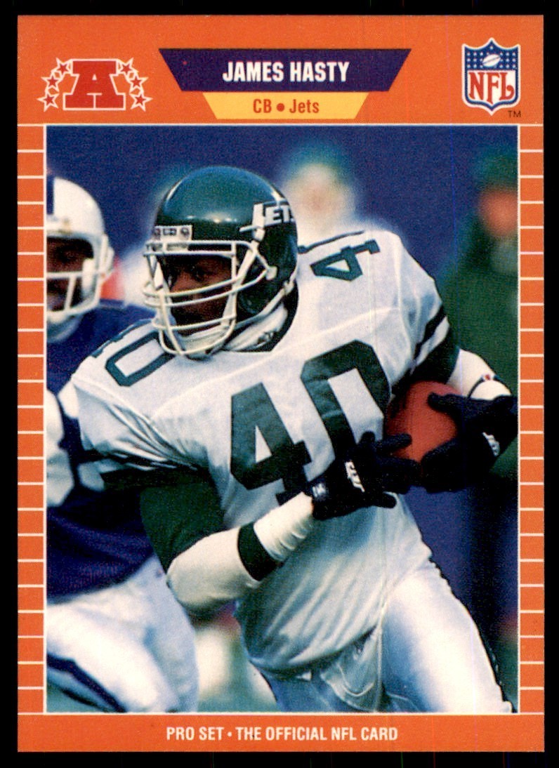1989 Pro Set James Hasty Football Cards #297
