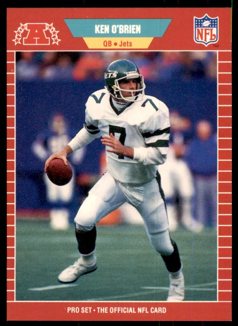 1989 Pro Set Ken O'Brien Football Cards #305