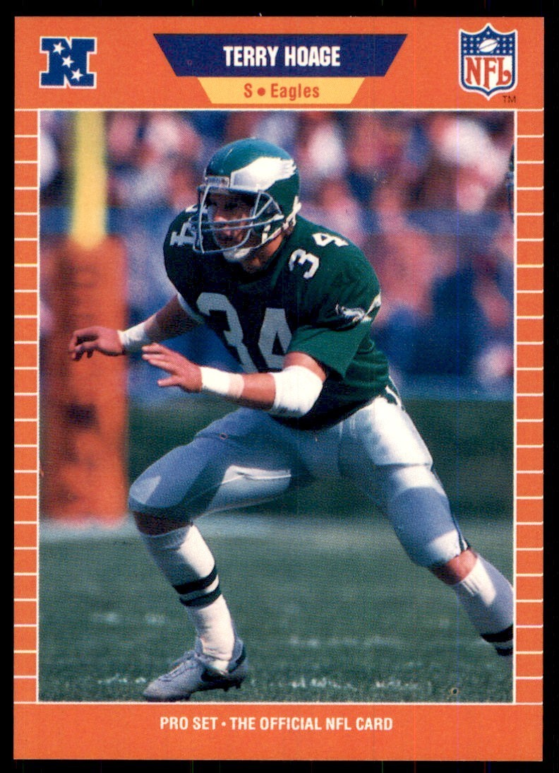 1989 Pro Set Terry Hoage Football Cards #316