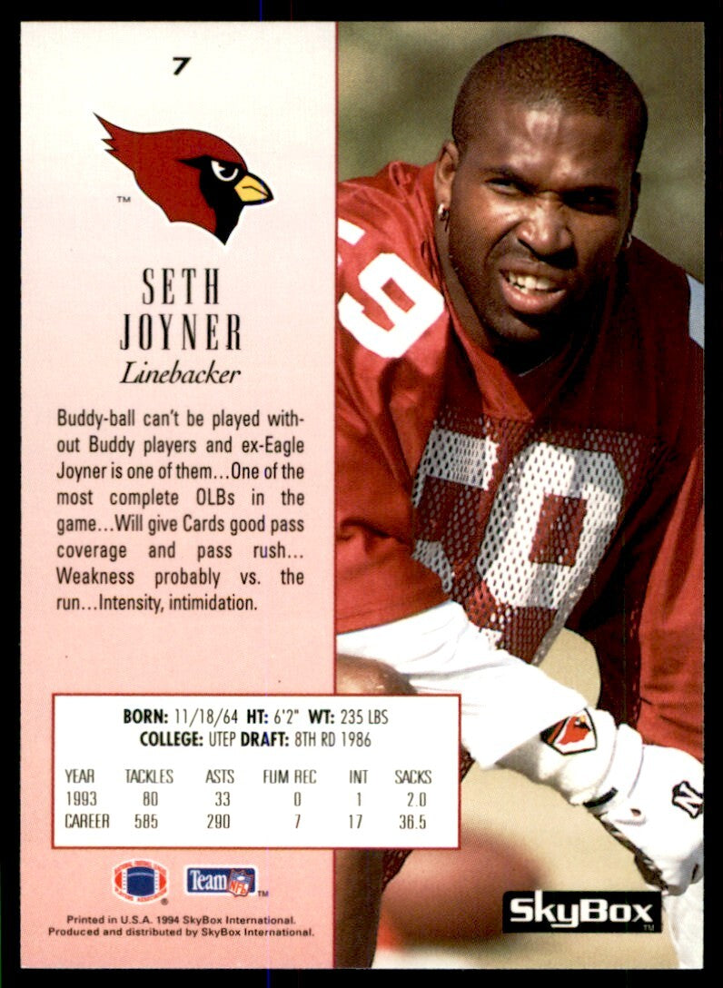 1994 Skybox Seth Joyner Arizona Cardinals #7