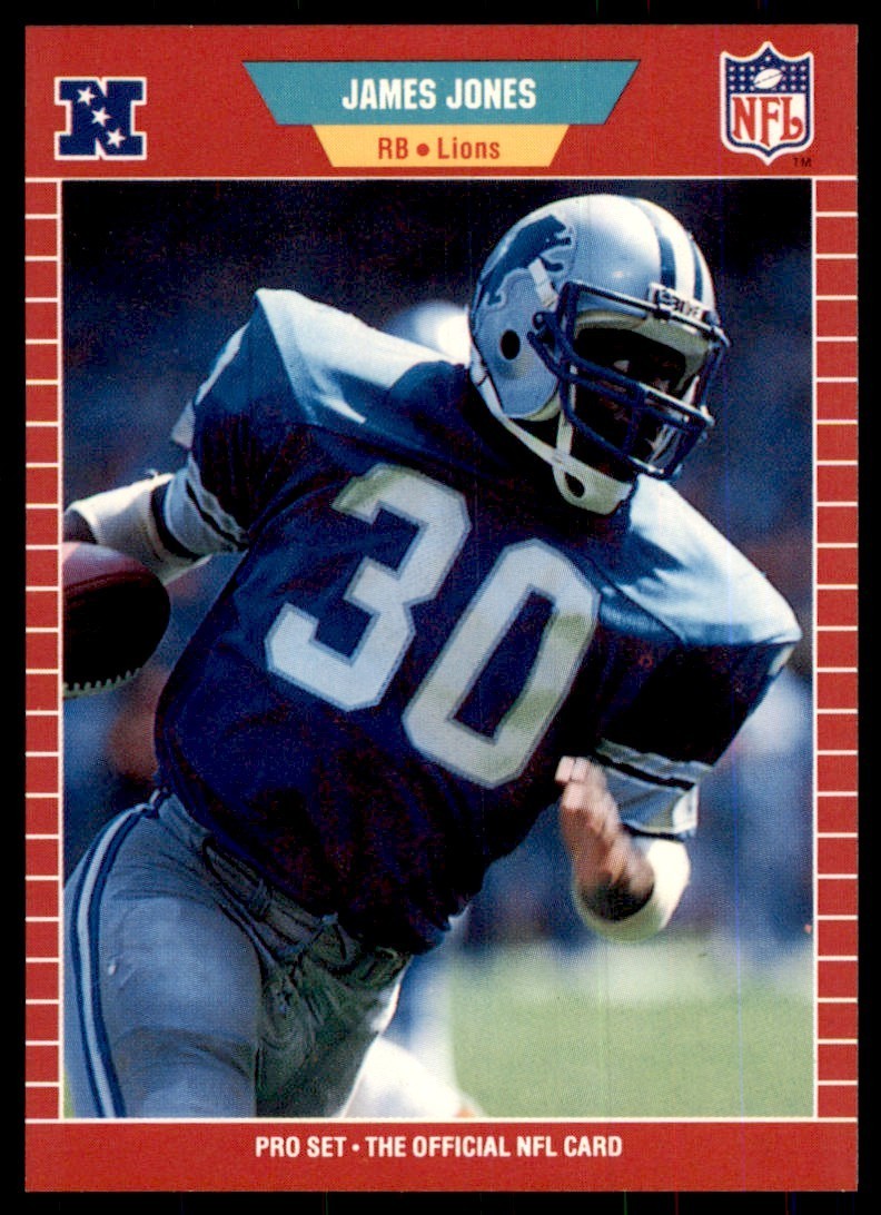 1989 Pro Set James Jones Football Cards #121