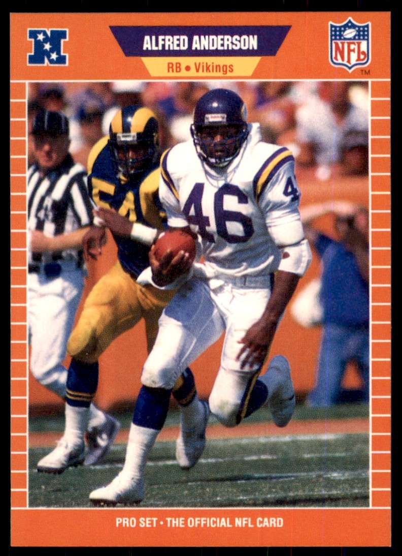 1989 Pro Set Alfred Anderson Football Cards #226