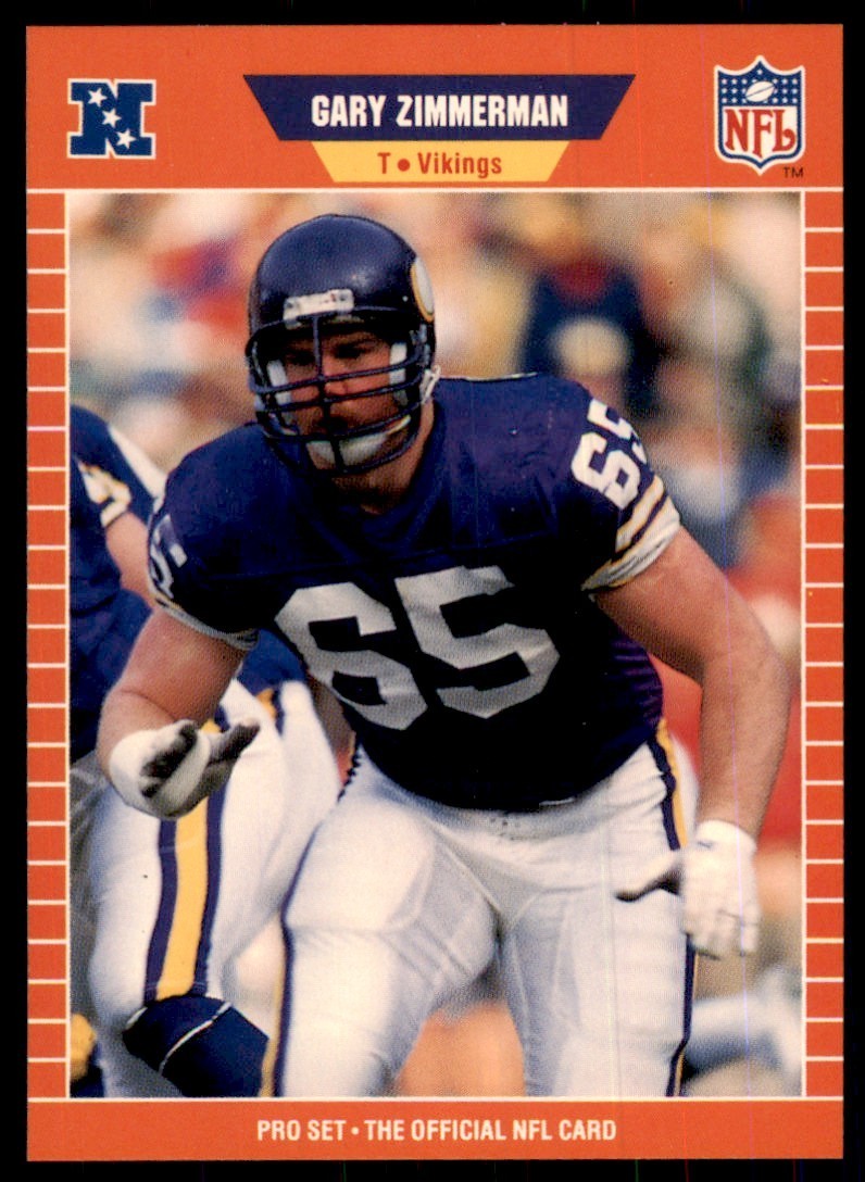 1989 Pro Set Gary Zimmerman Football Cards #242