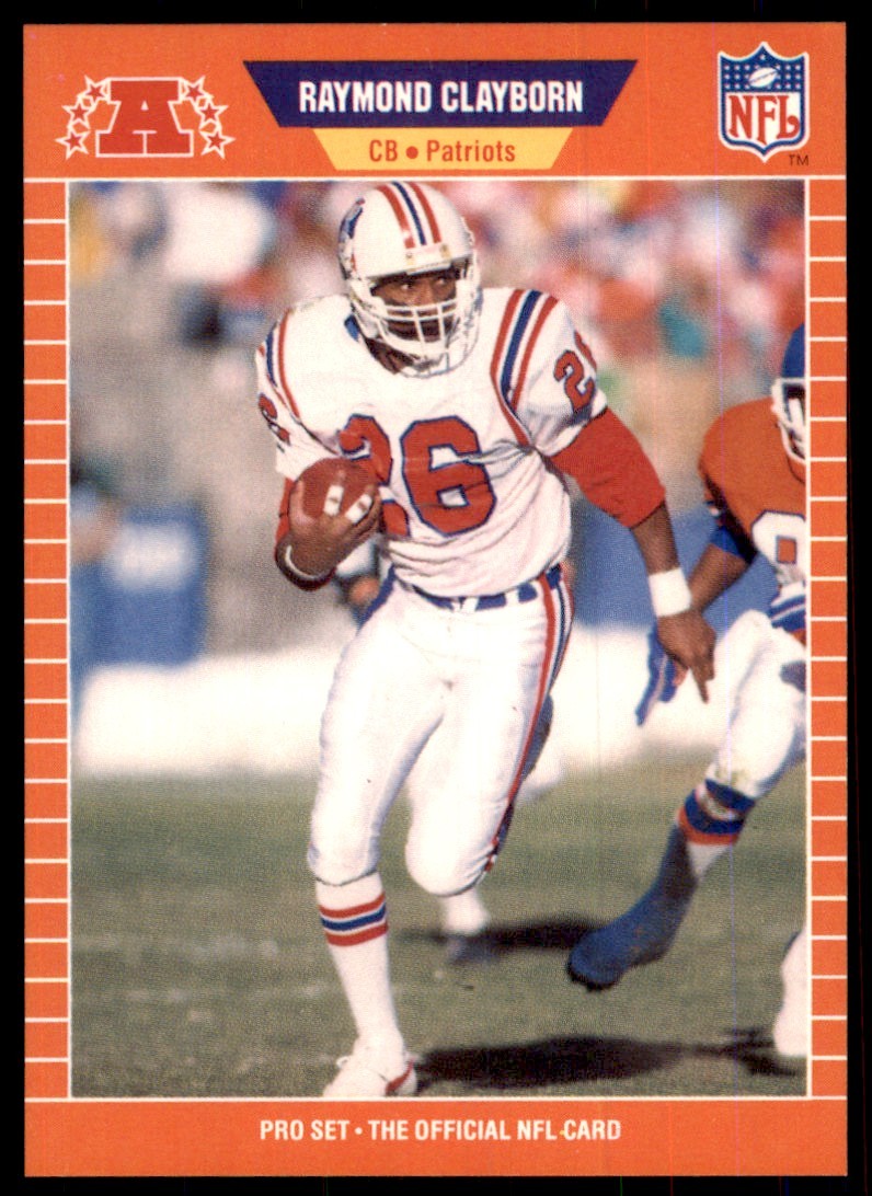 1989 Pro Set Raymond Clayborn Football Cards #245