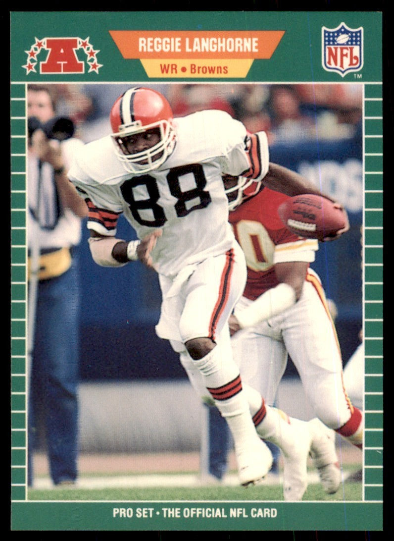 1989 Pro Set Reggie Langhorne Football Cards #78