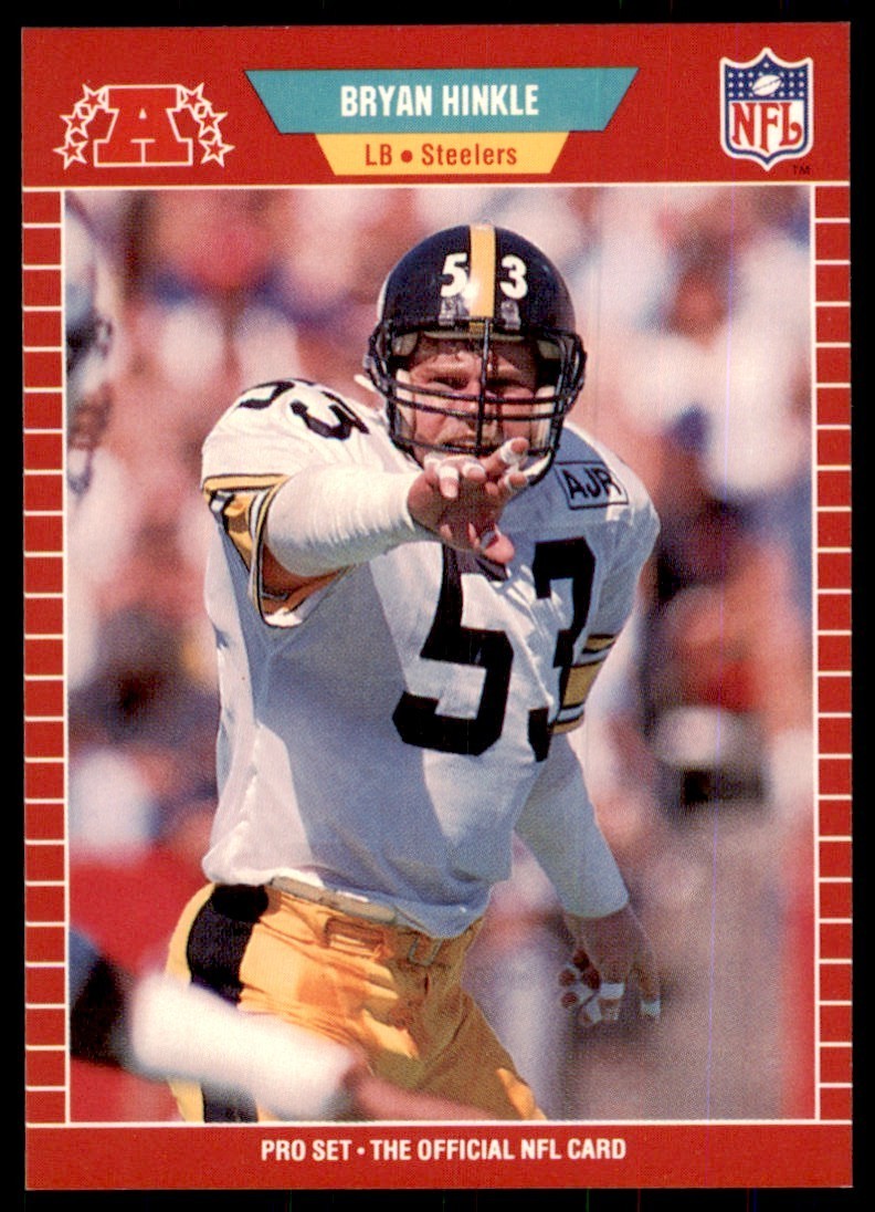 1989 Pro Set Bryan Hinkle Football Cards #347