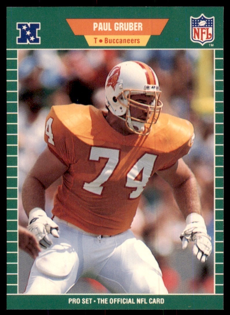 1989 Pro Set Paul Gruber Football Cards #411