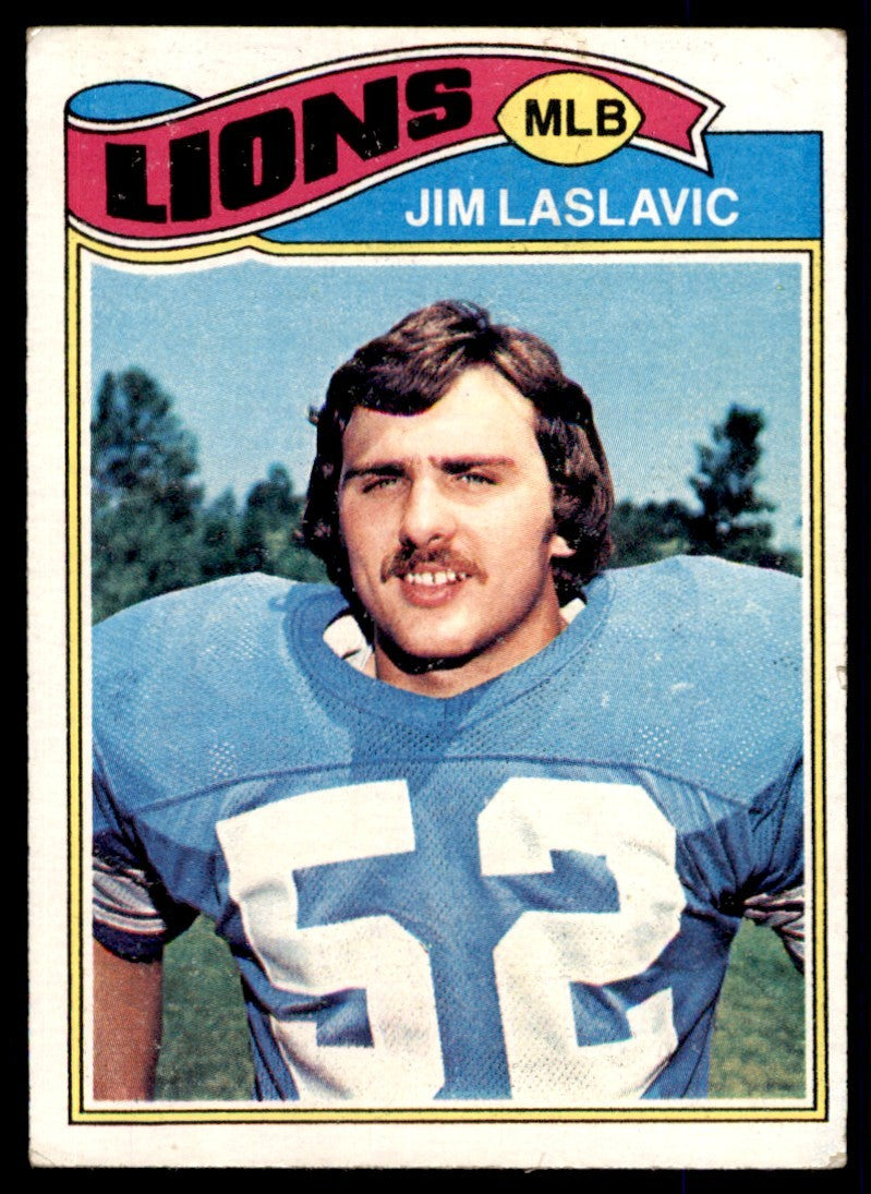 1977 TOPPS JIM LASLAVIC DETROIT LIONS #318