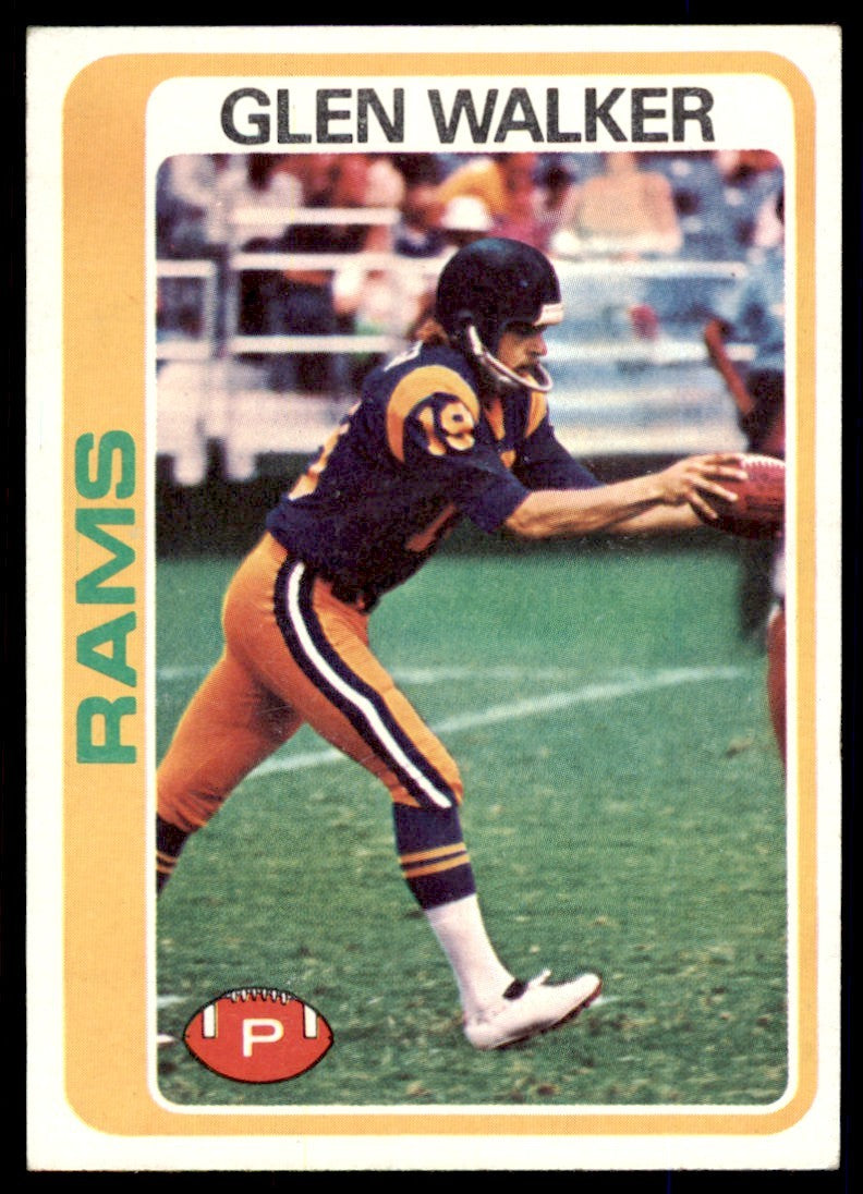 1978 TOPPS GLEN WALKER LOS ANGELES RAMS #479