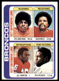 1978 TOPPS OTIS ARMSTRONG/HAVEN MOSES/BILL THOMPSON/RICK UPCHURCH DENVER BRONCOS
