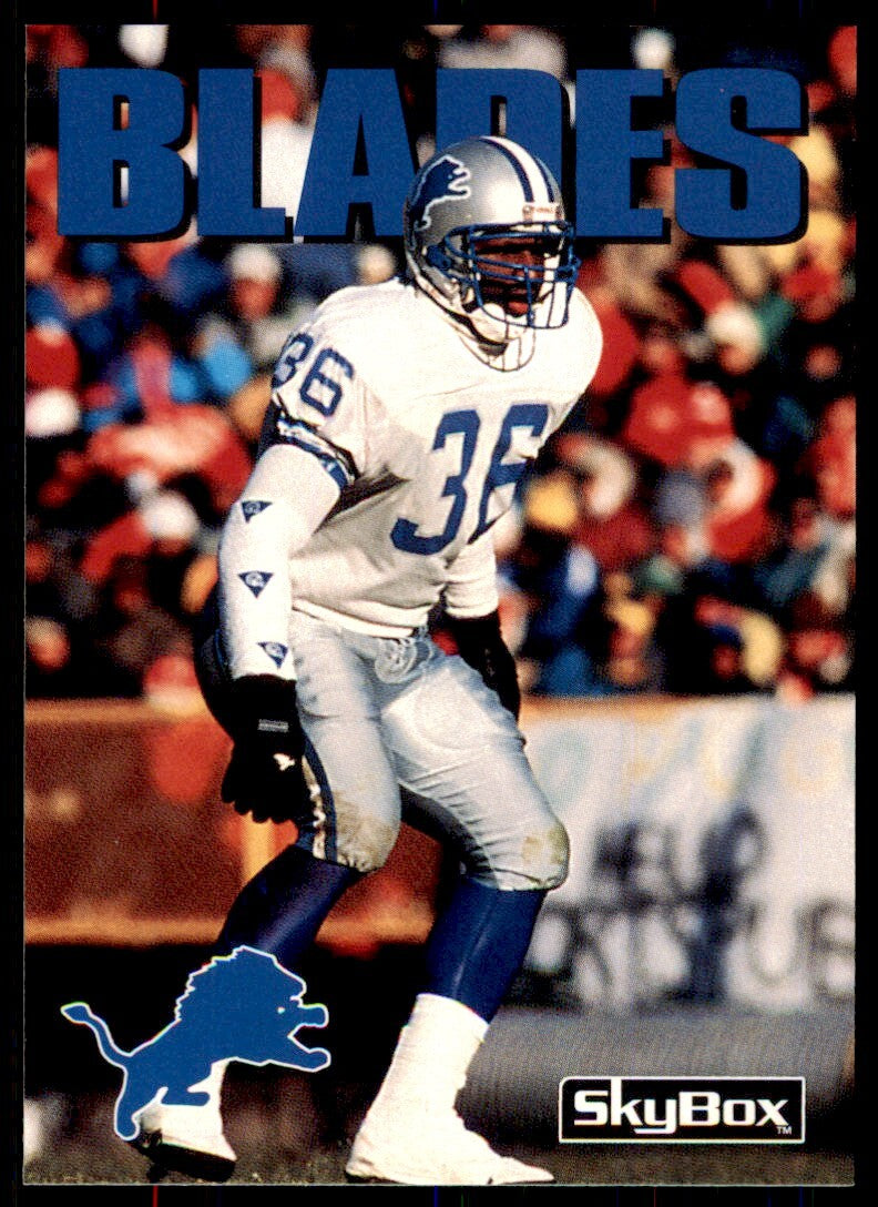 1992 SkyBox Bennie Blades Detroit Lions #163