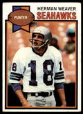 1979 TOPPS HERMAN WEAVER SEATTLE SEAHAWKS #504