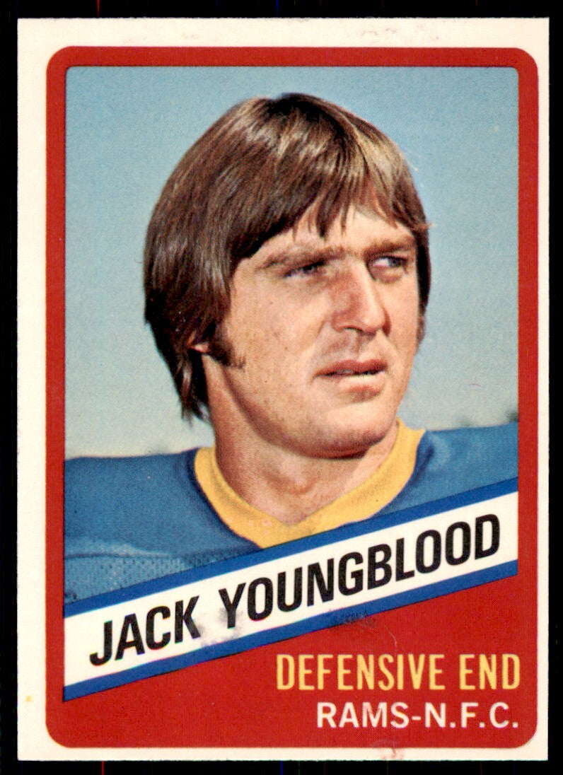 1976 Topps Wonder Bread. Jack Youngblood . Los Angeles Rams #14