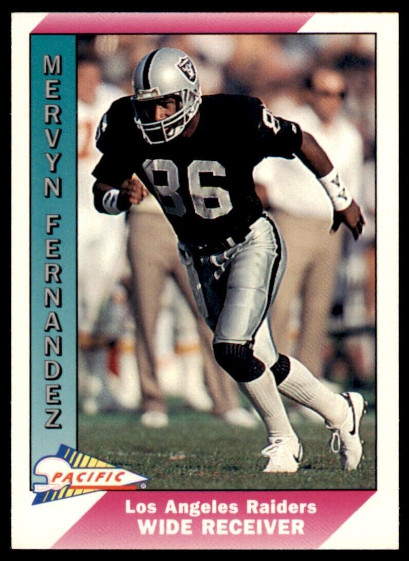1991 Pacific. Mervyn Fernandez . Los Angeles Raiders #231