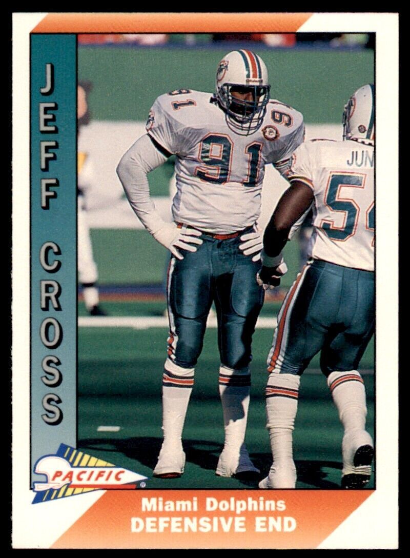 1991 Pacific. Jeff Cross . Miami Dolphins #265