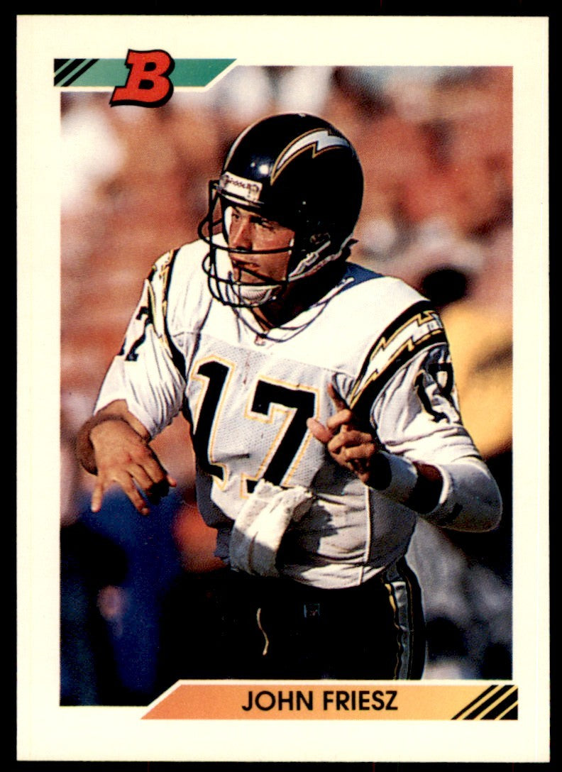 1992 BOWMAN* JOHN FRIESZ SAN DIEGO CHARGERS #15