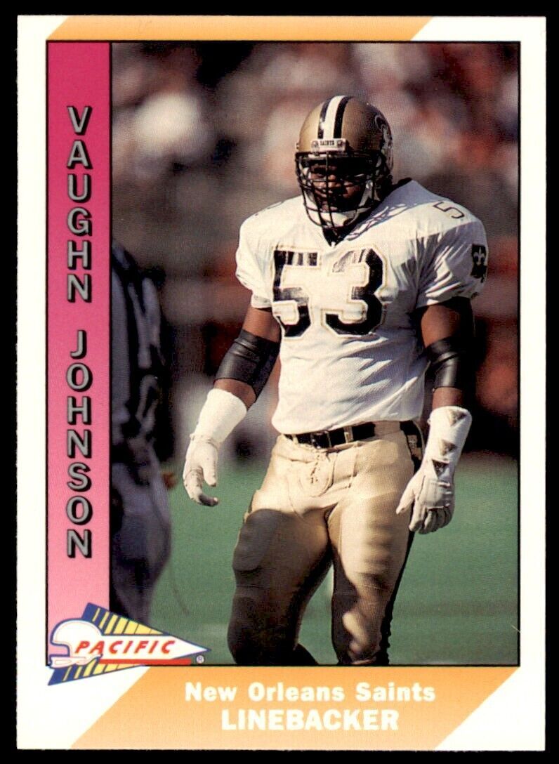 1991 Pacific. Vaughan Johnson . New Orleans Saints #330