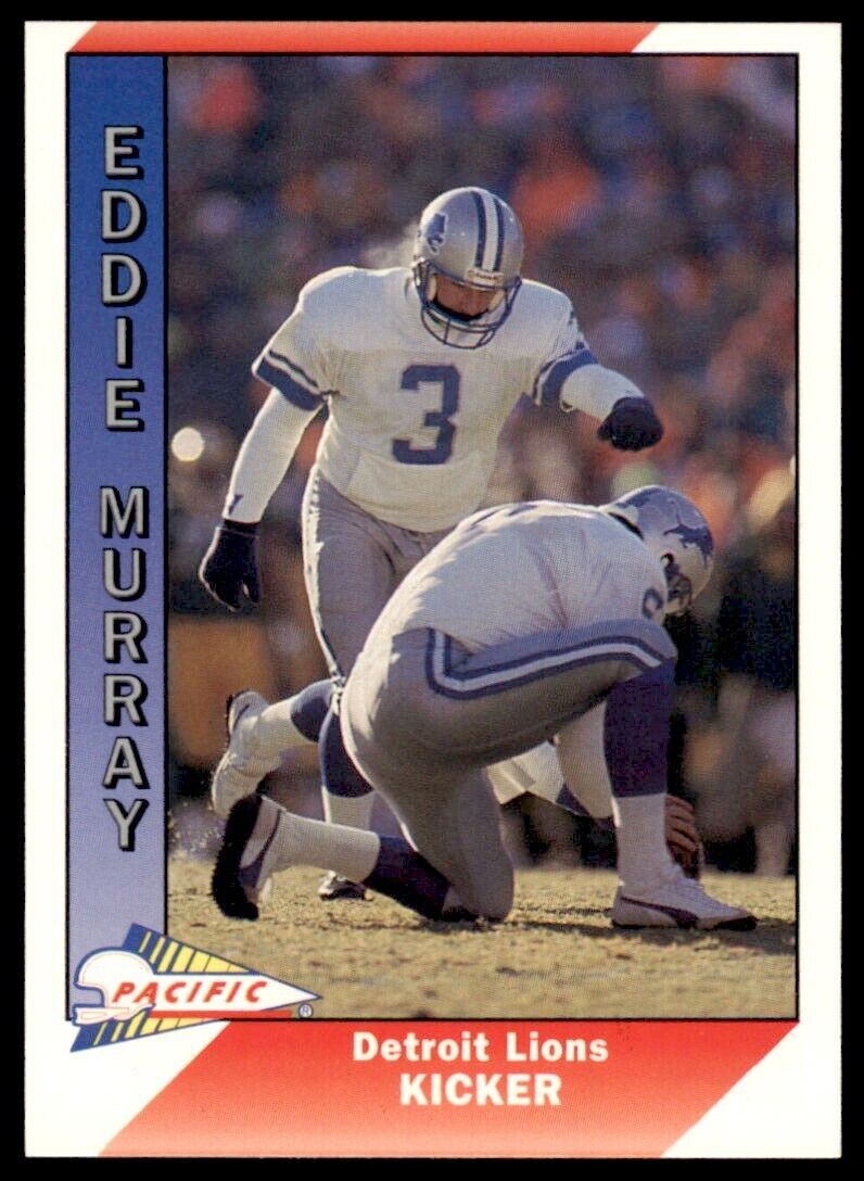1991 Pacific. Eddie Murray . Detroit Lions #141
