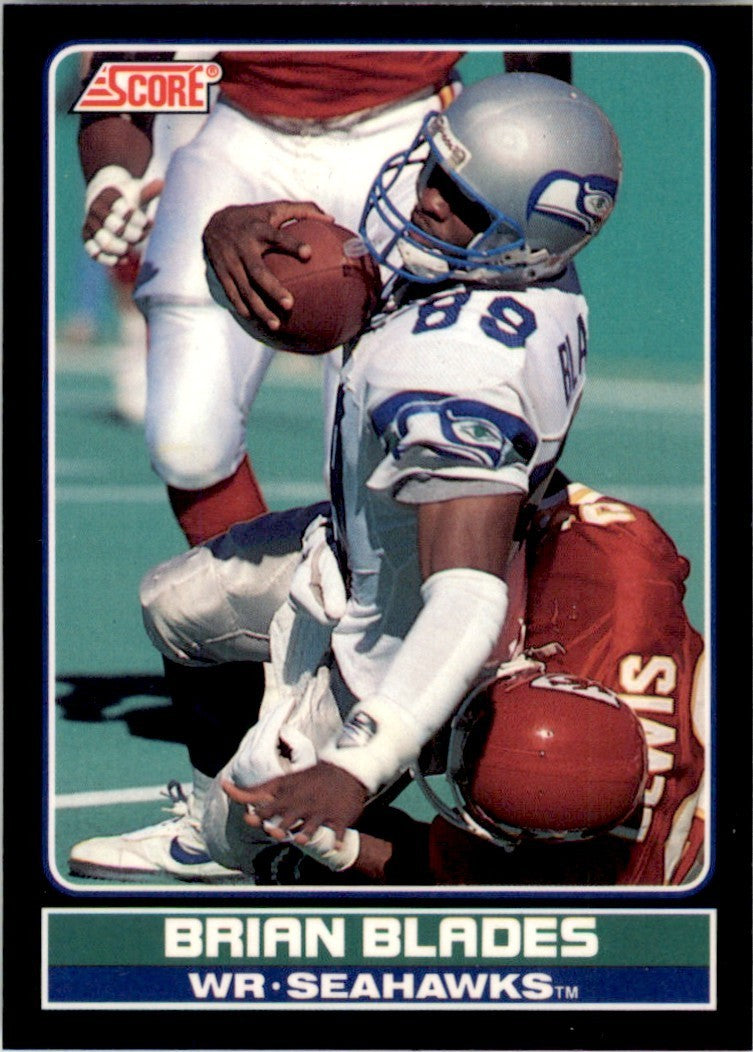 1990 Score Young Superstars Brian Blades Seattle Seahawks #34