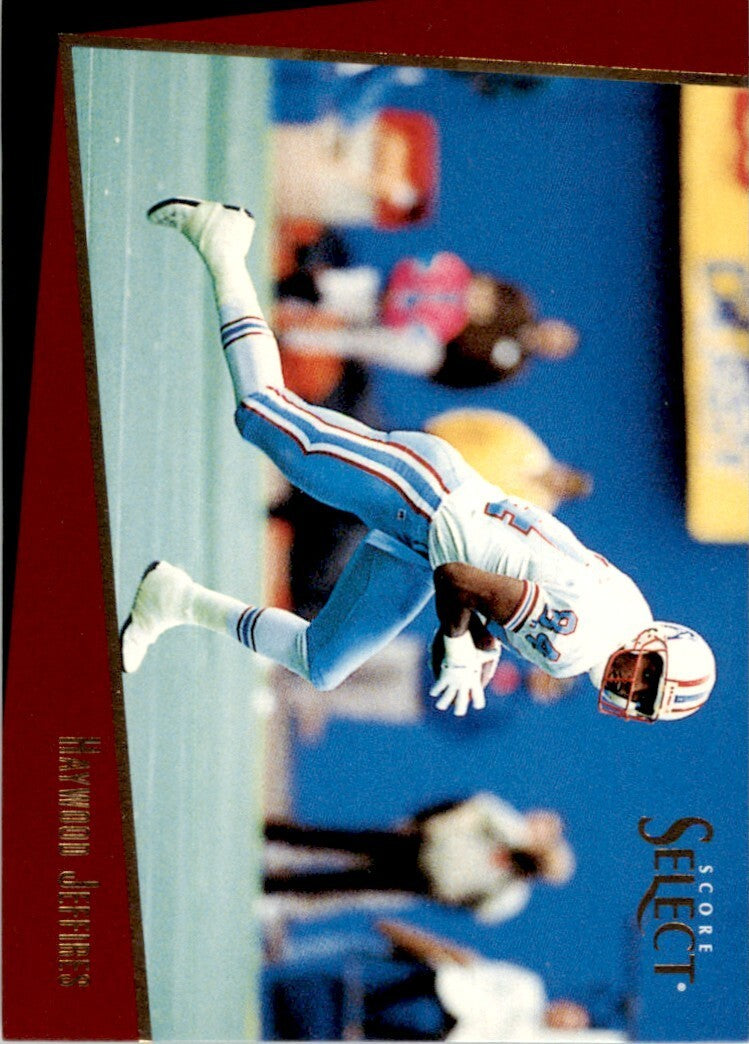 1993 SCORE SELECT HAYWOOD JEFFIRES HOUSTON OILERS #56