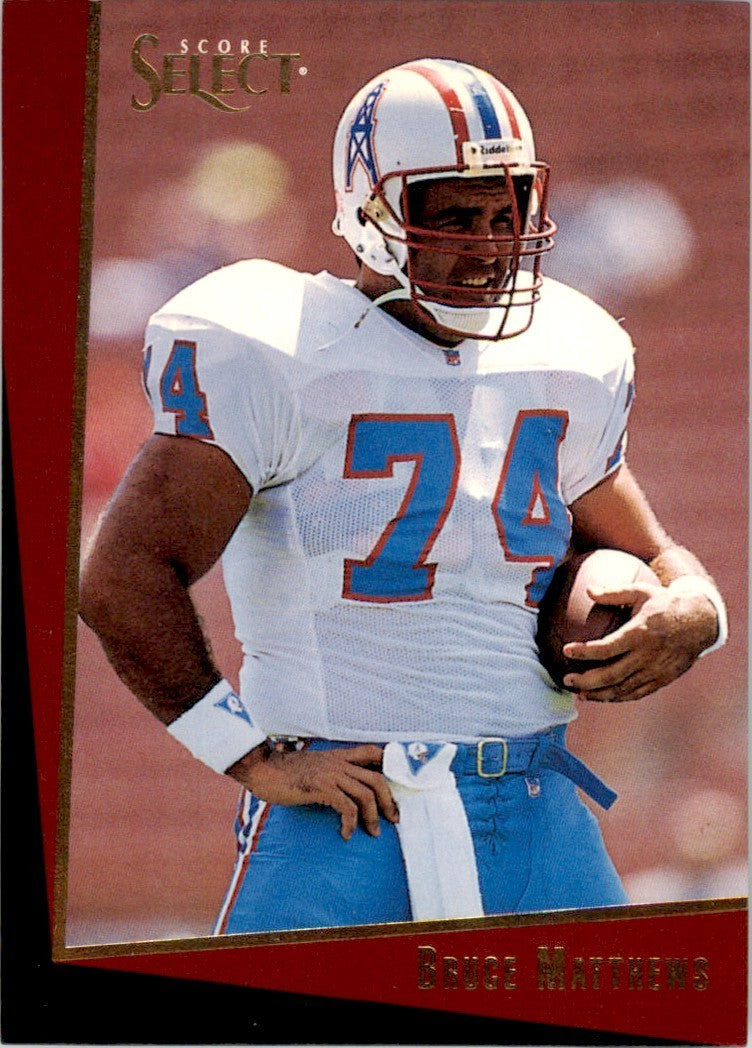1993 Score Select Bruce Matthews Houston Oilers #10