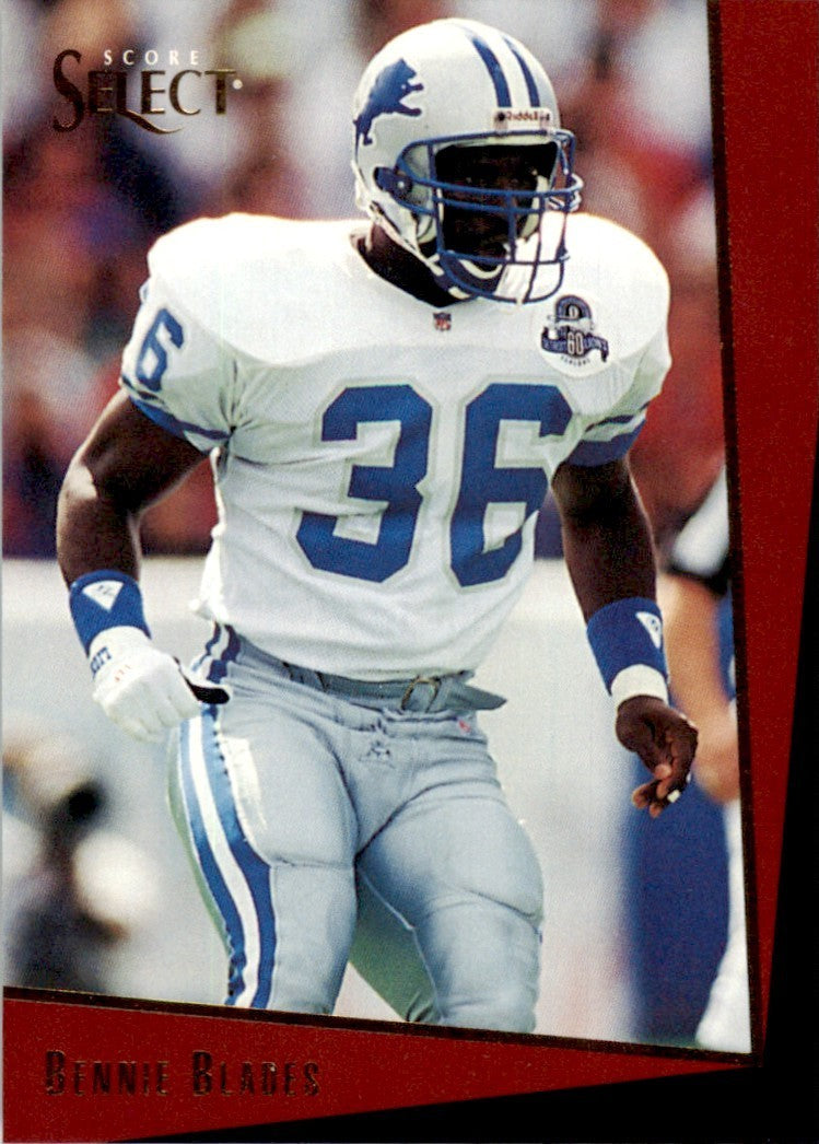 1993 SCORE SELECT BENNIE BLADES DETROIT LIONS #152