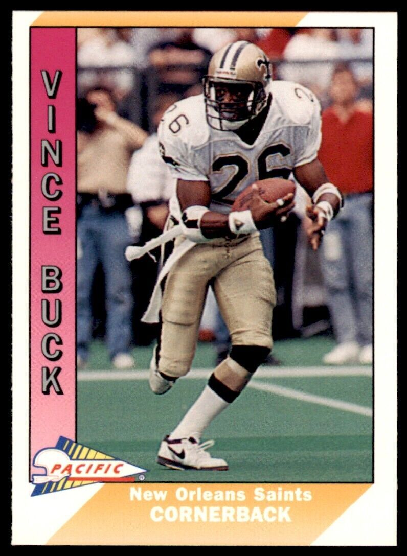 1991 Pacific. Vince Buck . New Orleans Saints #323